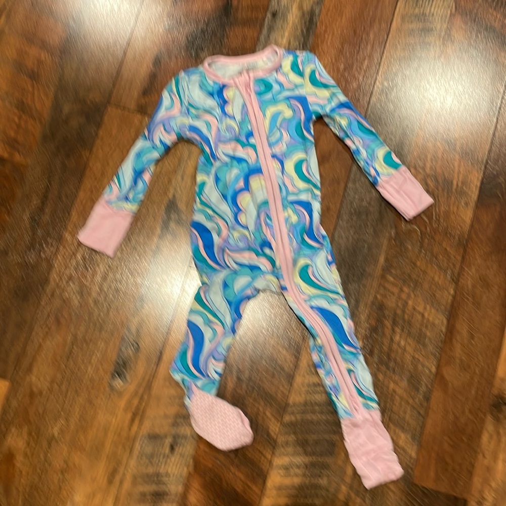 Angel Dear grow with me flip footie 6-12 months